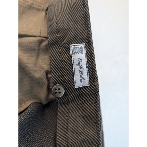 MASON'S New York Regular Fit Flat Front Stretch Cotton Pants Mens Sz 58/42 Brown - Picture 11 of 16